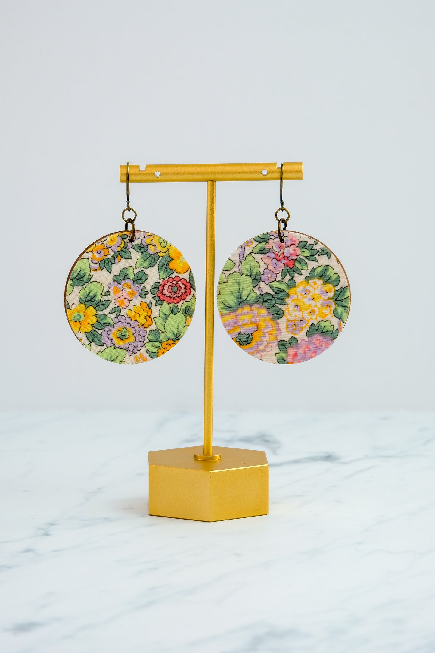 Liberty Floral Disc Earring