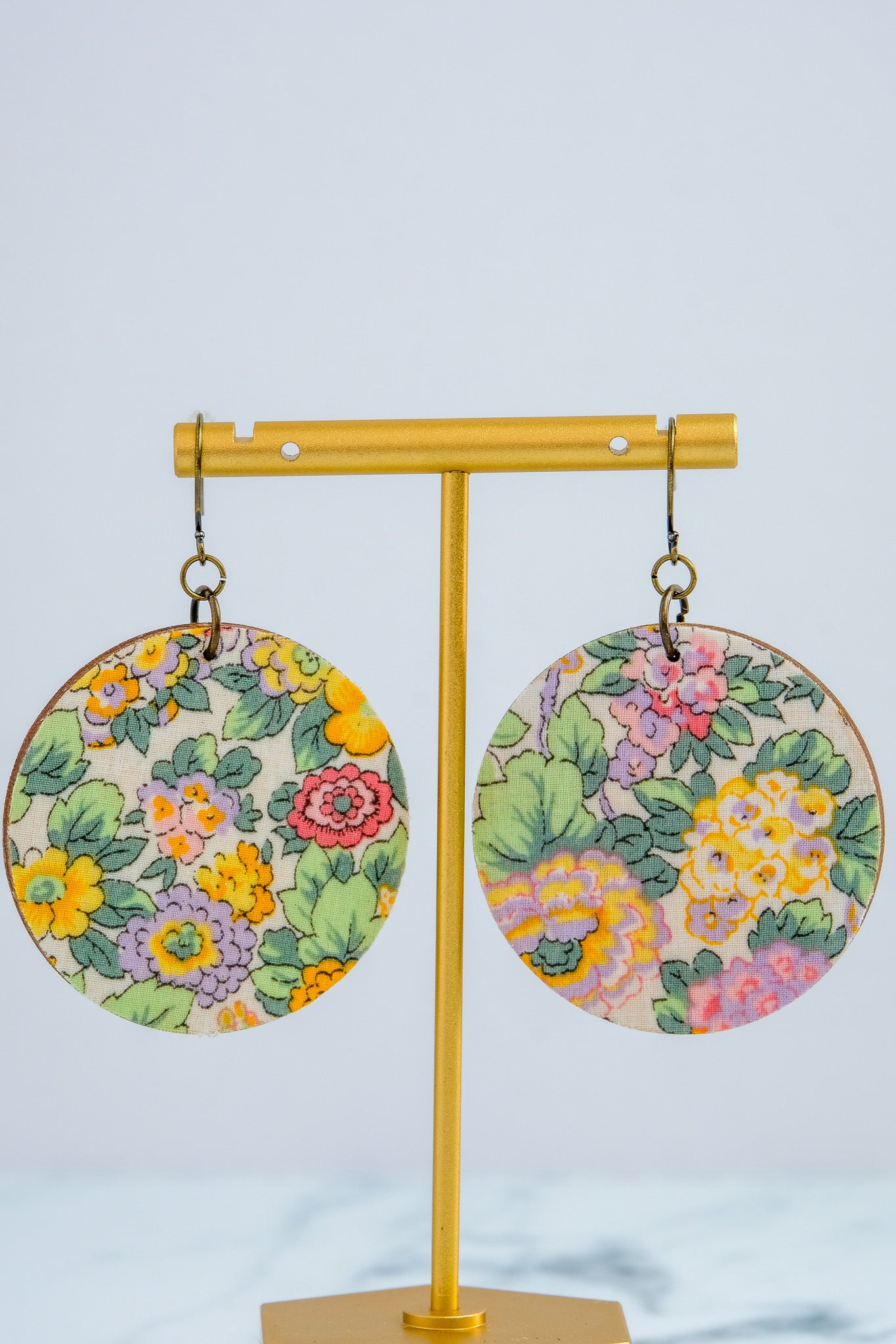 Liberty Floral Disc Earring