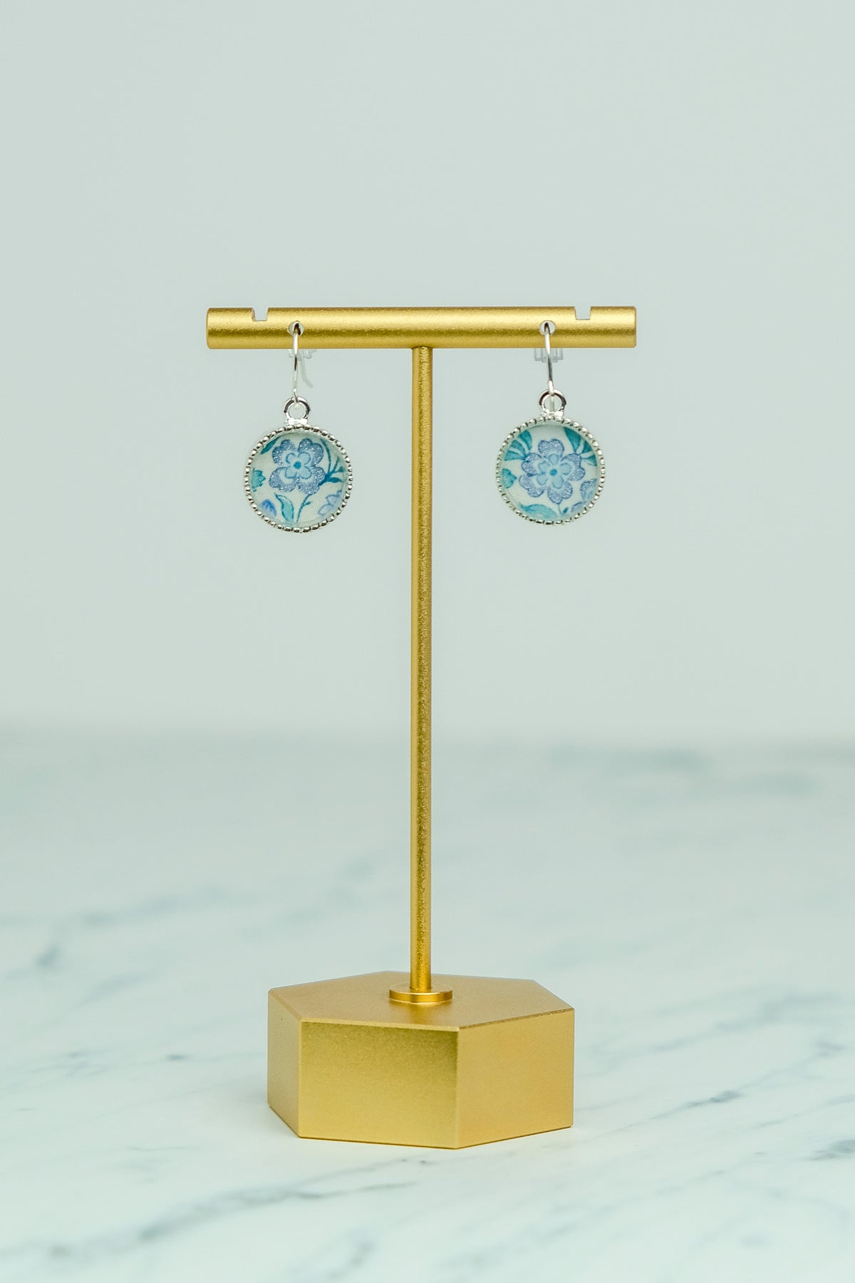 Liberty Jane Silver Carnation Earrings