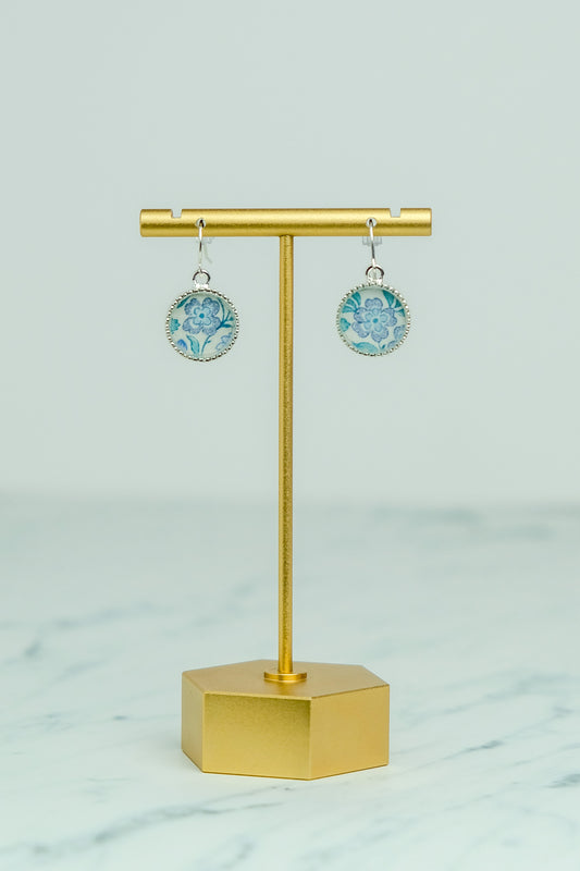 Liberty Jane Silver Carnation Earrings