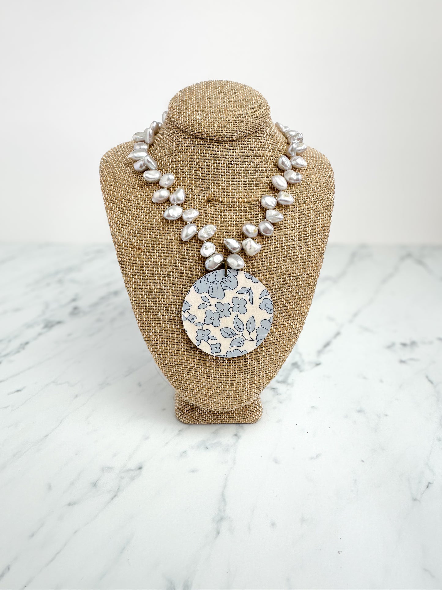 Liberty Handstrung Necklace D'Anjo Sky