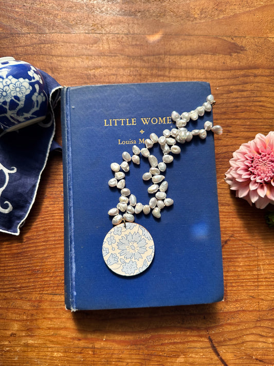 Liberty Handstrung Necklace D'Anjo Sky